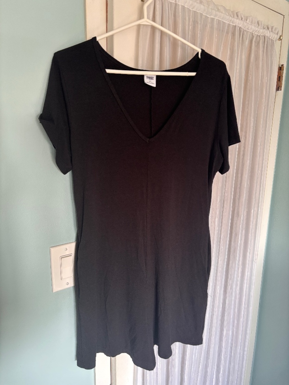 Smash + Tess Black V-Neck Shorts Romper